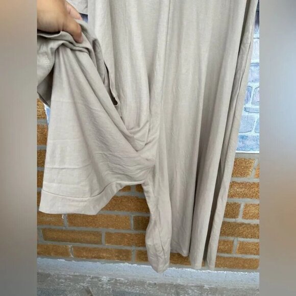 Alembika Knit V-Neck oversized Jumpsuit wide leg sz 4 / XL - Picture 4 of 11